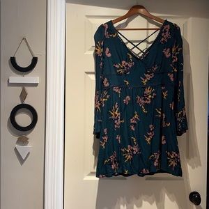 Long sleeve flowy dress